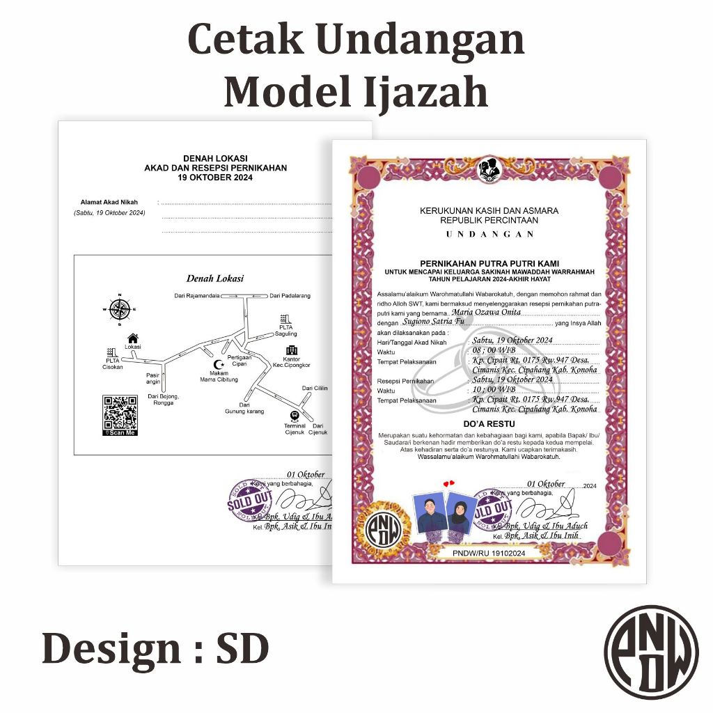 Cetak Undangan Model Unik Viral