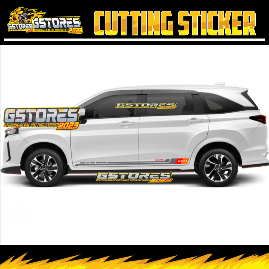 best sticker all new xenia stiker xenia list stripe minimalist body mobil daihatsu all new xenia new