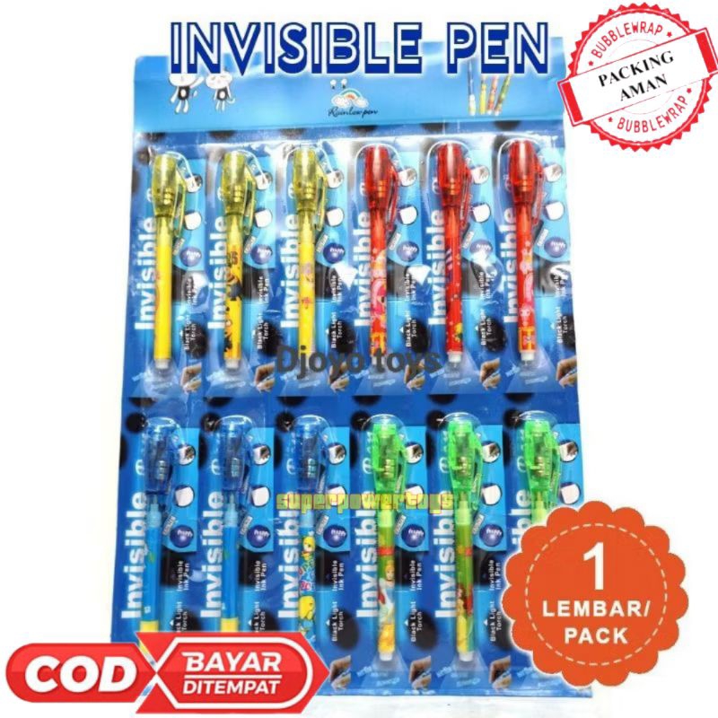 

( BISA COD ) 6 PCS MAINAN PEN CONTEK / 6 PCS PULPEN AJAIB LEMBARAN / PULPEN CONTEK ISI 6 PCS
