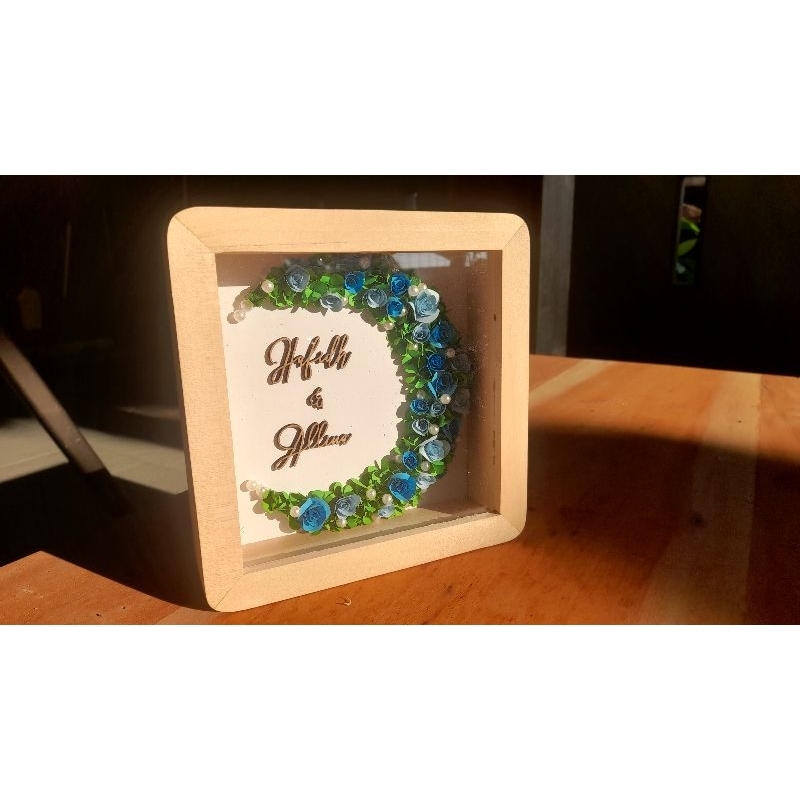 Scrapframe | Kado pernikahan frame 3D | Flower box | Kado pernikahan unik | Kado Ultah | Wisuda dll