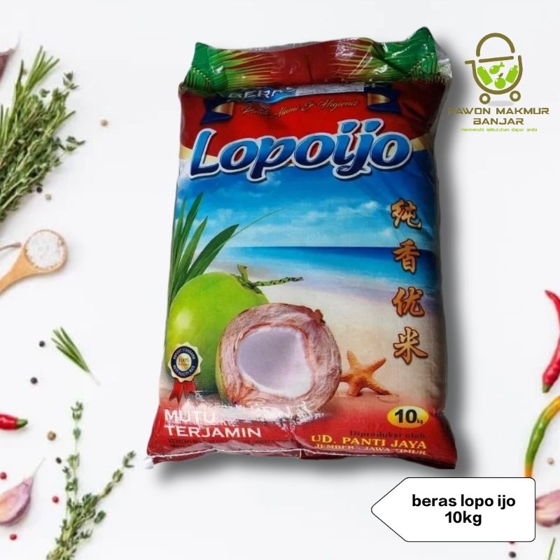 

BERAS SUPER LOPO IJO / BERAS JAWA / KEMASAN 10Kg