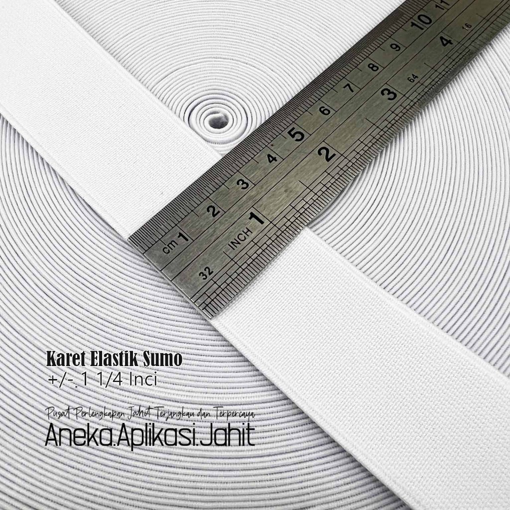 1 METER KARET ELASTIS / KARET KOLOR SUMO / YKK