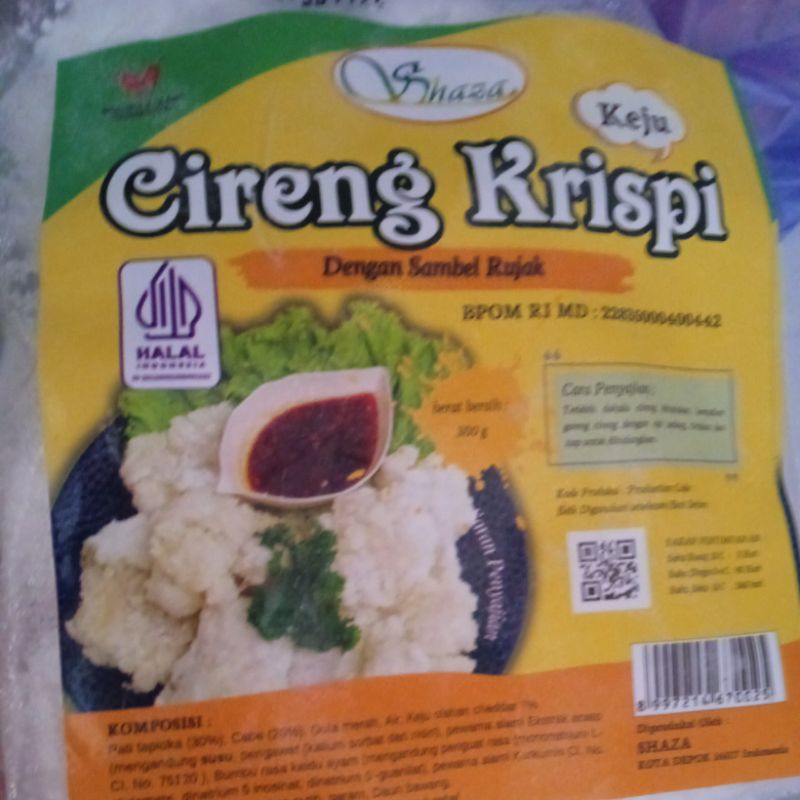 

cireng crispy bumbu rujak rasa keju