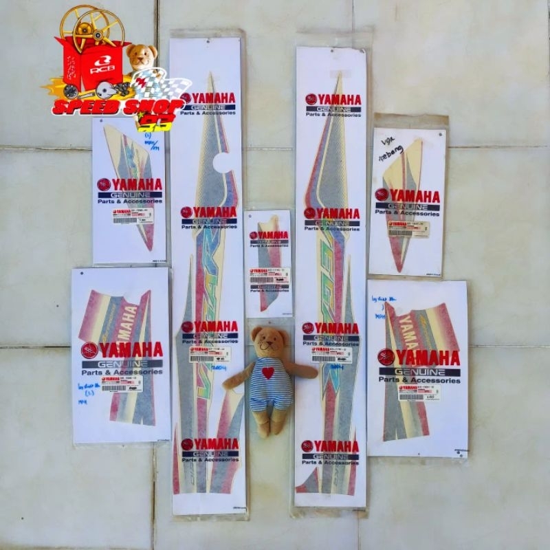 Striping Vega R Lama 2005 Merah Putih Original YGP | FULLSET