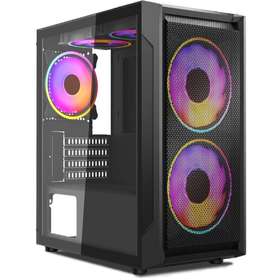PC RAKITAN GAMING Ryzen 5 5600G 16GB 256SSD RX VEGA LED 24"
