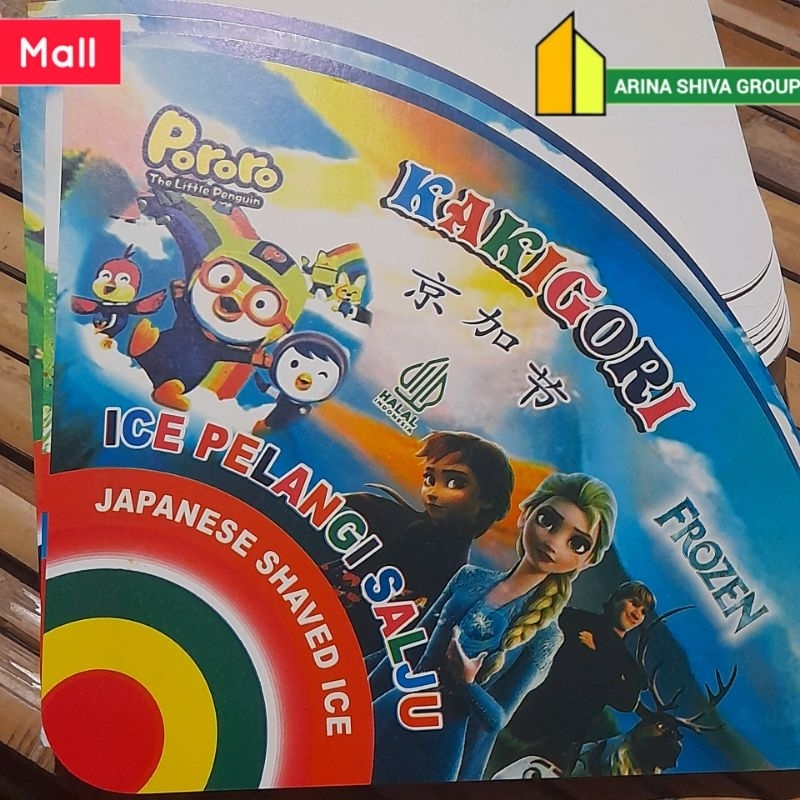 

150 LEMBAR KERTAS ES SALJU VIRAL | 100 BUNGKUS KERTAS ES PELANGI PRODUK TERBARU | KEMASAN ES KAKIGORI BAHAN IVORY PUTIH HIGH QUALITY | CONTONG ES SERUT | TOKO ANEKA KEMASAN ONLINE | TOKO KEMASAN OFFICIAL | ARINA SHIVA GROUP 5171