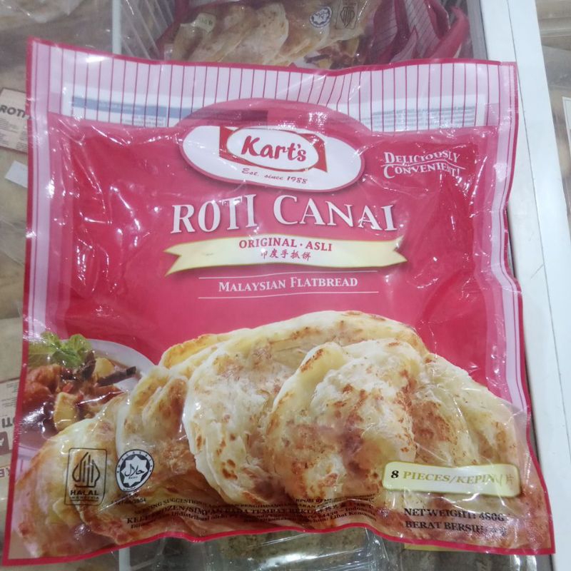 

Roti Canai Original Kart's isi 8 pcs