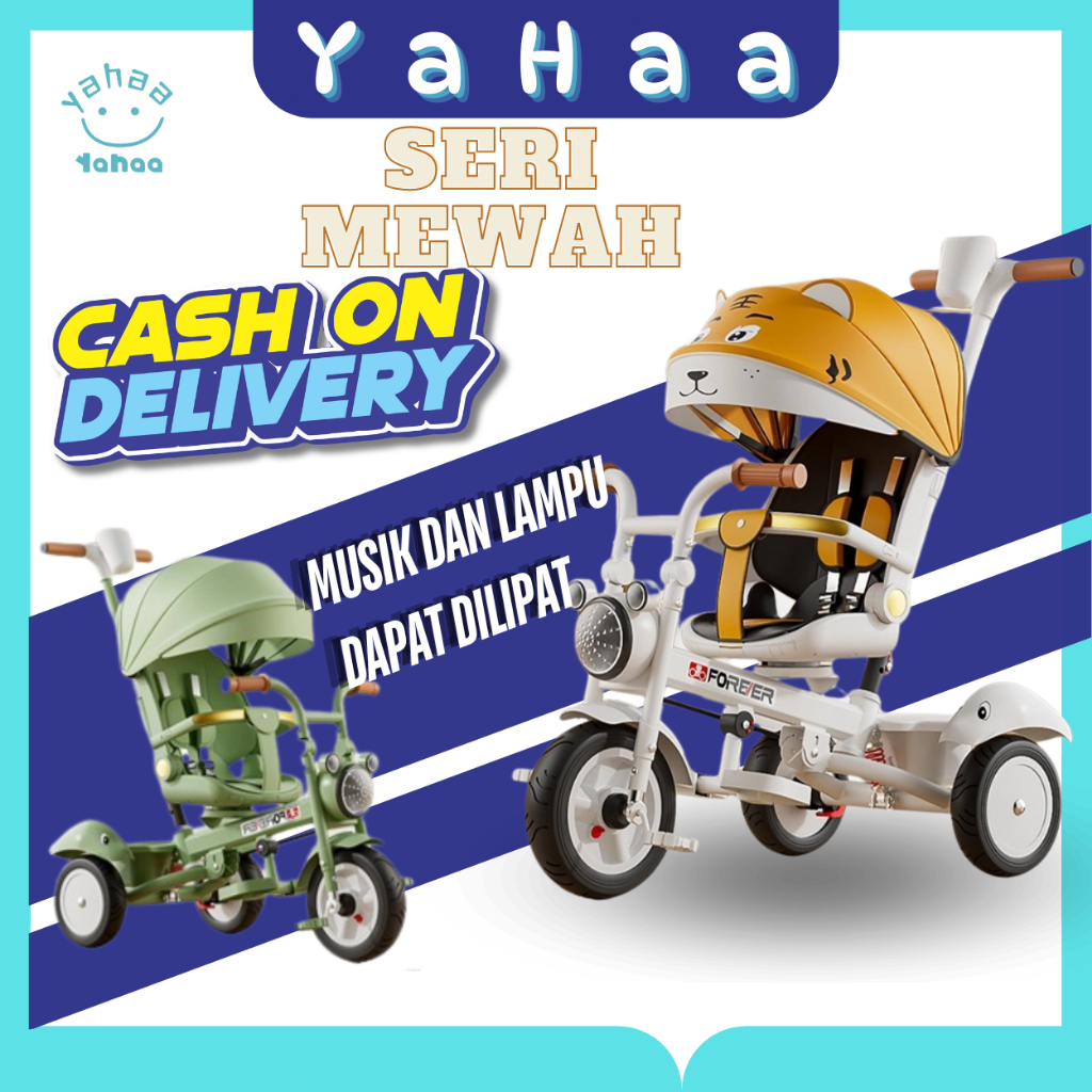 Sepeda roda tiga anak 1 tahun sepeda roda 3 bayi  tricycle  anak sepeda anak roda 3
