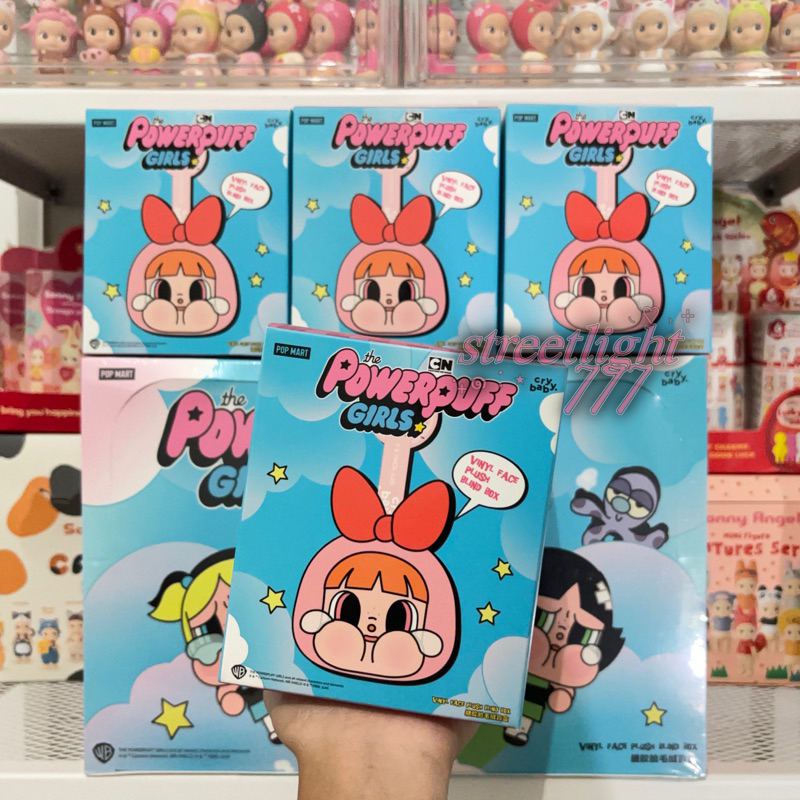 [READY ORIGINAL SIAP KIRIM] CRYBABY × powerpuff birls series vinyl face plush blind box ppg popmart 