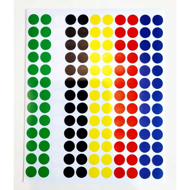 

LILOMILO Sticker dot label t&j warna 13mm ecer / sticker lingkaran 1.3cm