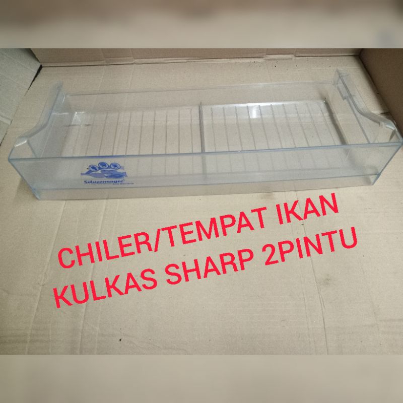 CHILLER.RAK IKAN KULKAS.KULKAS SHARP 2PINTU SECOND ORIGINAL