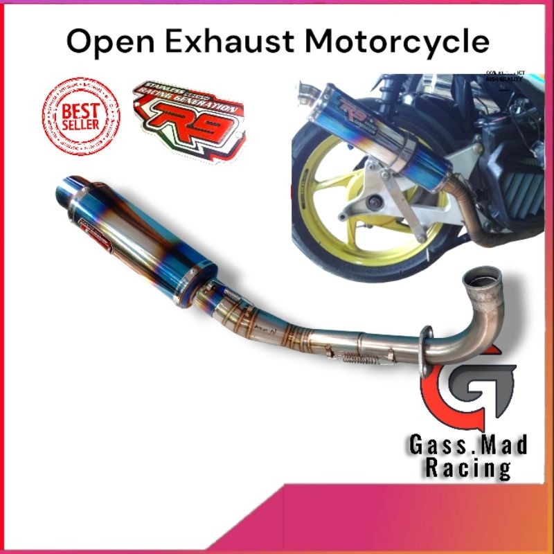 R9 Mugello Ekzos Exhaust/Ekzos Ego s,fi, Solariz, Avantiz, Nouvo, Nvx, Nmax, Pcx, Skywave,Click 125