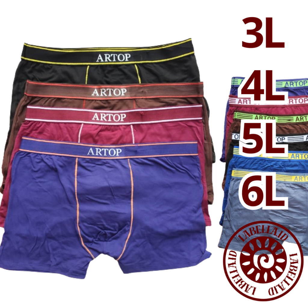 PAKET 6 PCS CD Boxer Pria Premium Jumbo Artop LAB96