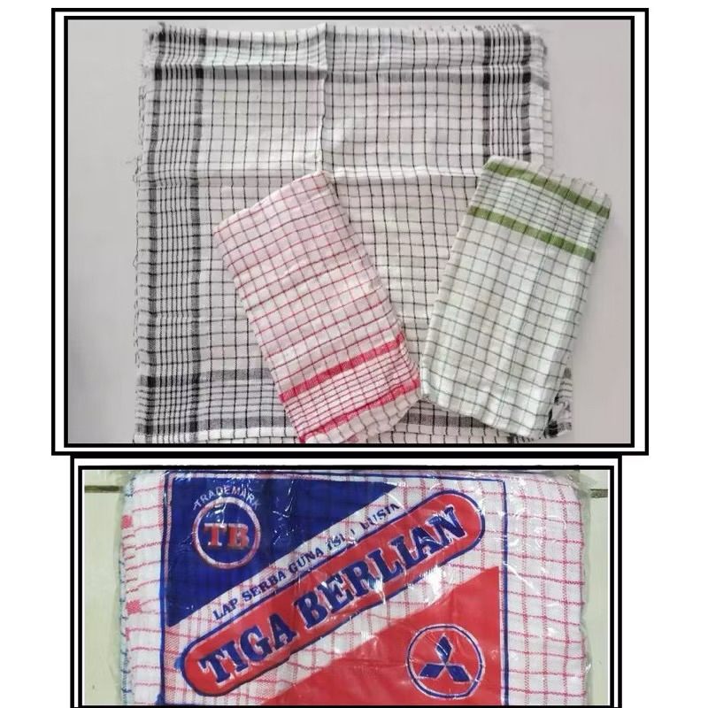 SERBET MAKAN /lap kotak/ serbet kotak kotak ecer