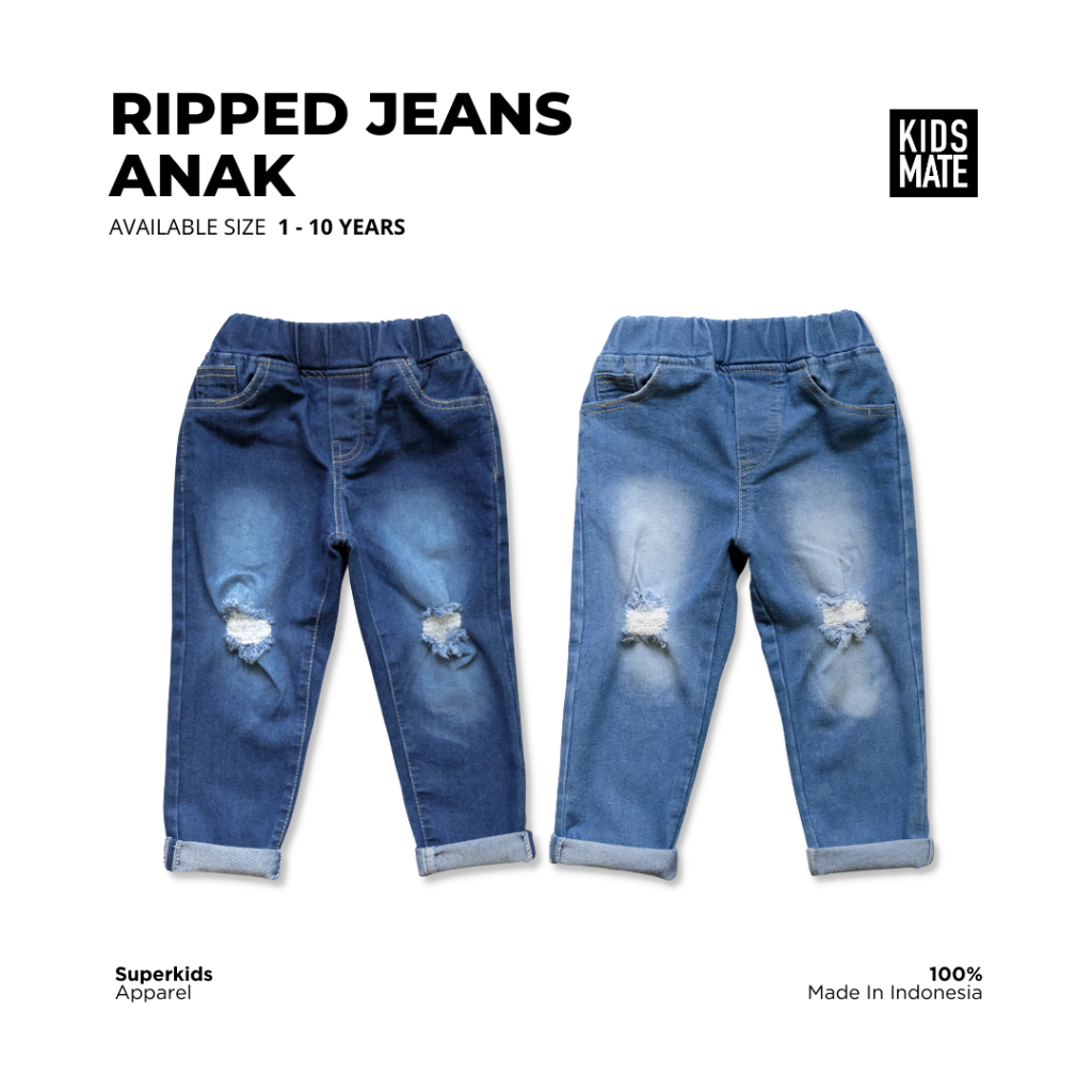 Celana Ripped Jeans Anak Kids Mate
