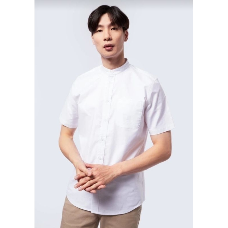 Executive Short Sleeve Koko Shirt - Kemeja Putih - Kemeja Pria - White