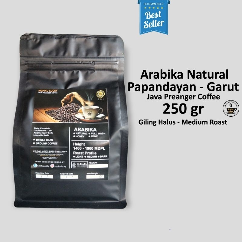 

Kopi Arabika Natural 250 gr Garut Medium Roasting