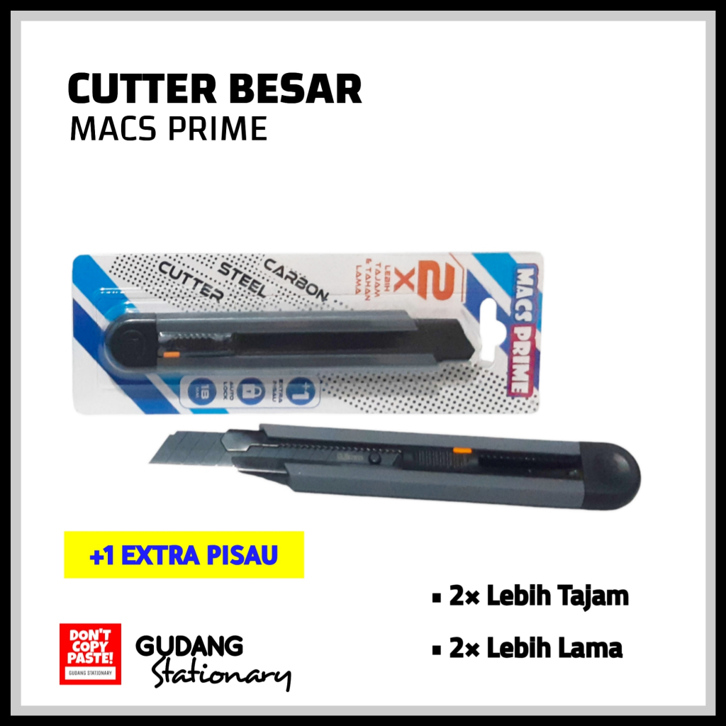 

Cutter Besar Auto Lock MACS + Isi 1 tube