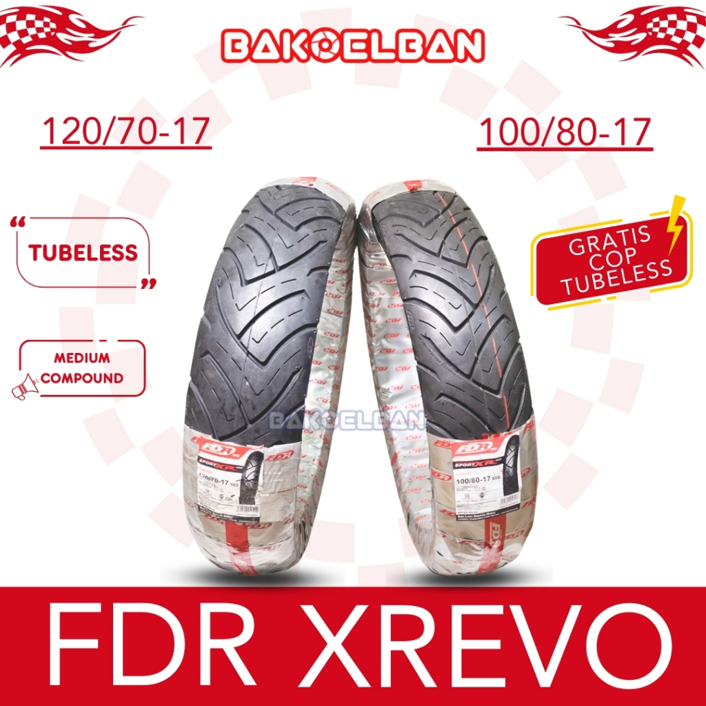 PAKET BAN FDR XR EVO 100/80-17 & 120/70-17