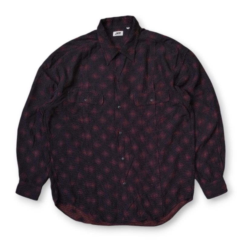 Vintage Jun Men Japan 80s Pattern Button Up Shirt