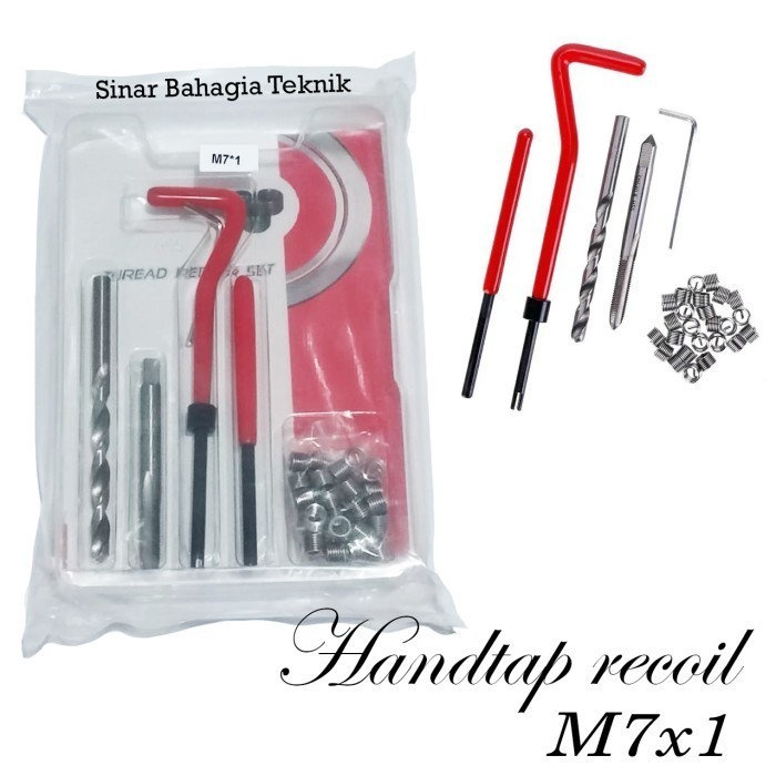 [20PCS] TAP RECOIL SET M7X1 / HANDTAP COIL M7 X 1 / THREAD REPAIR 7X1 / M 7