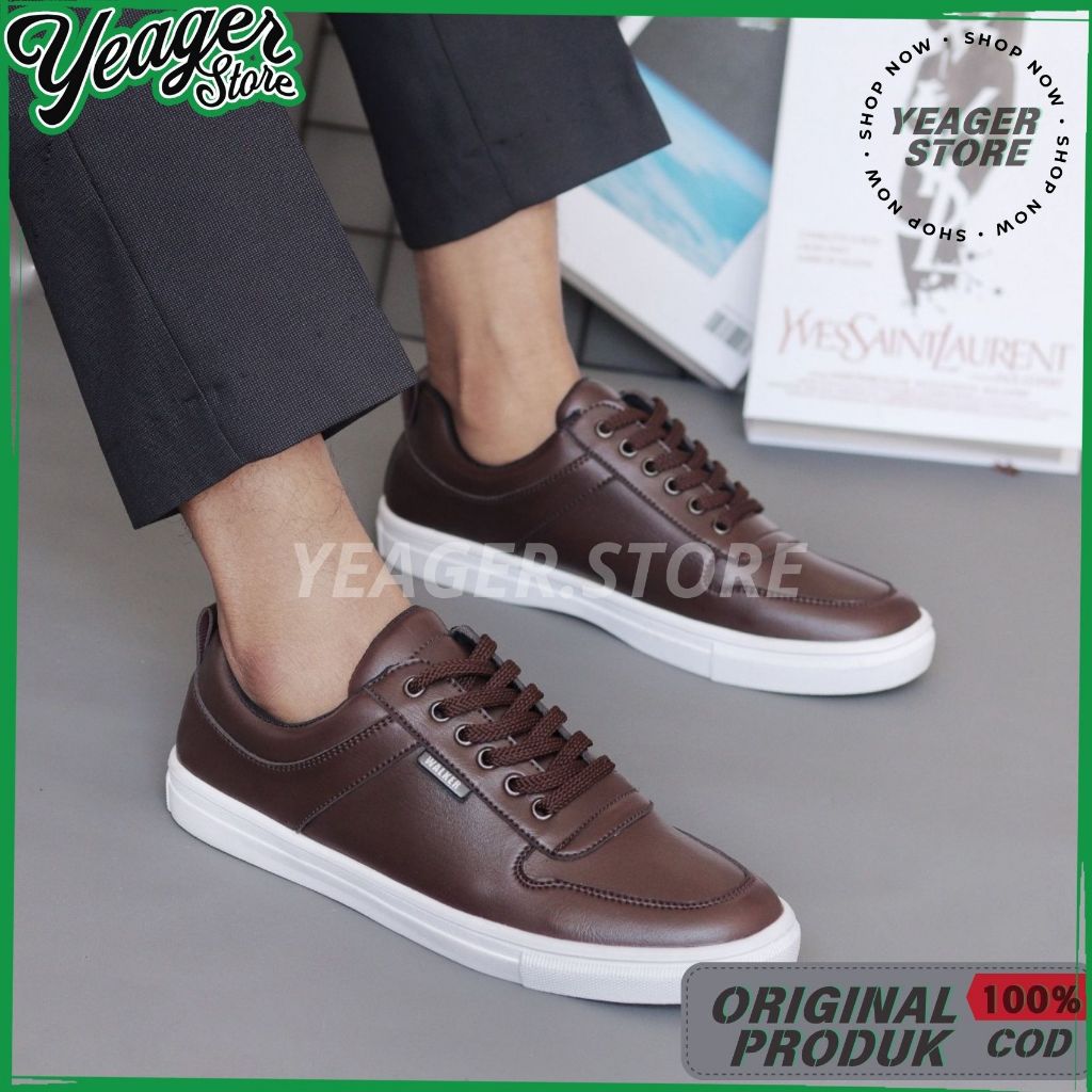 YEAGER - Allthiago Brown Series Sepatu Sneakers Pria Casual