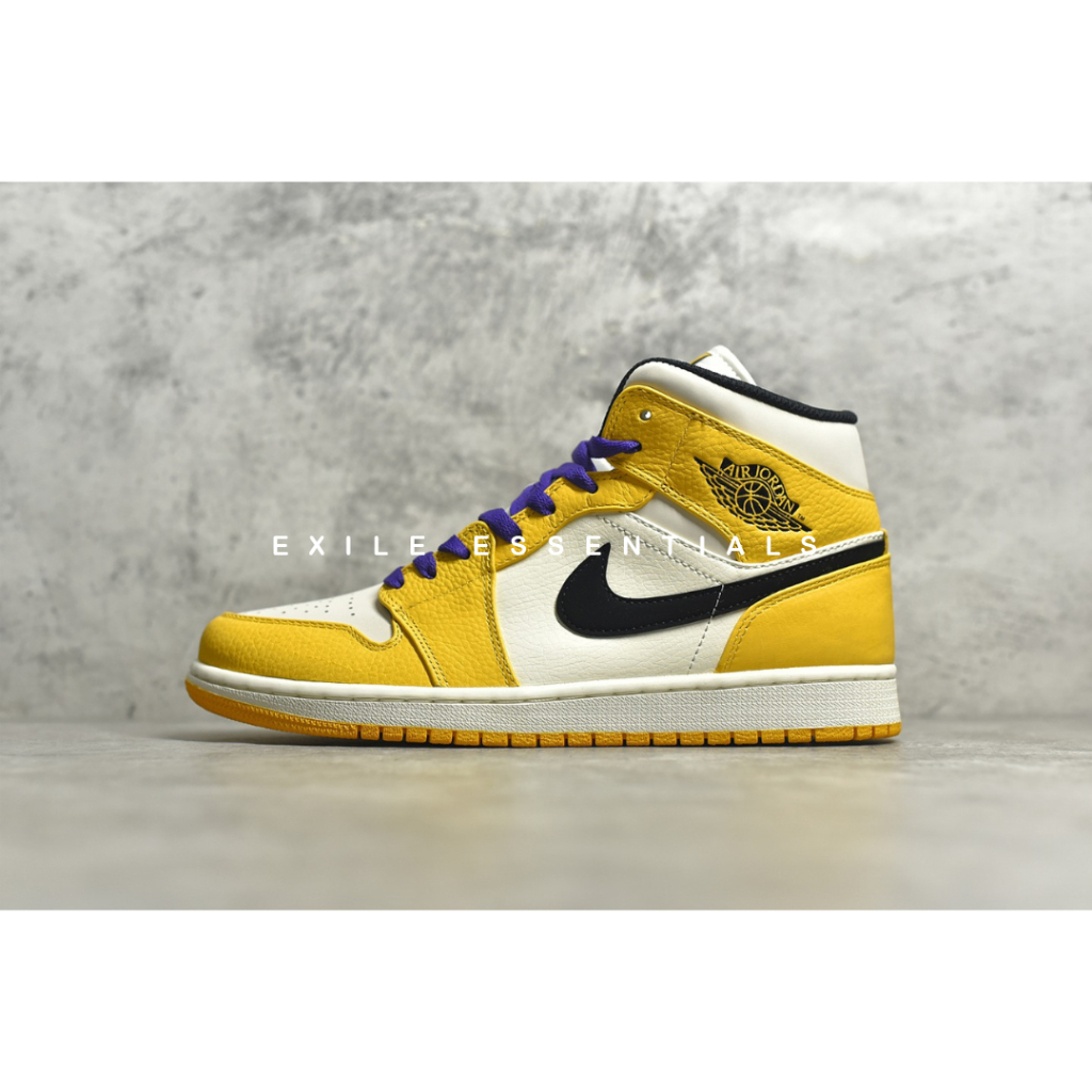 [READY STOCK SIZE 46] Nike Air Jordan 1 Mid SE Lakers