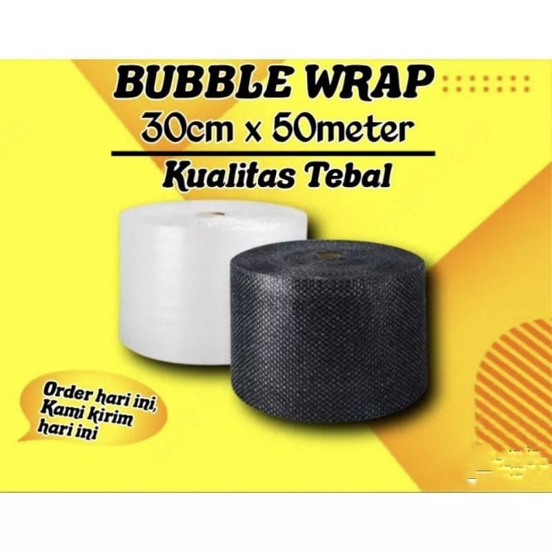 

PROMO MANTAP BUBBLE WRAP UKURAN 30 CMX 50 M
