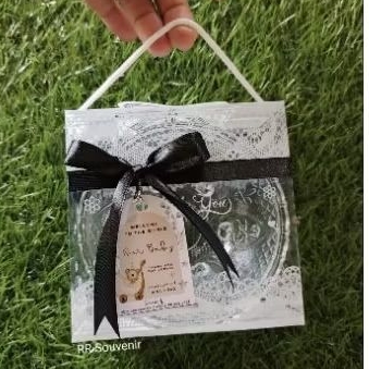 Termurah  Souvenir Mangkok Kristal Kemas Mika Motif