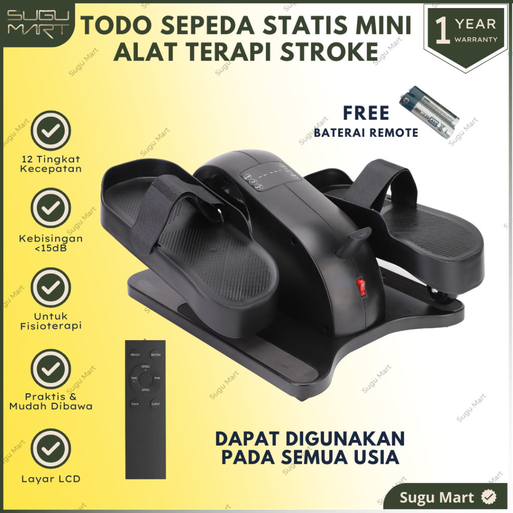 Sepeda Statis Mini Terapi Kaki Stroke | Sepeda Terapi Stroke Elektrik | Sepeda Statis Terapi | Seped