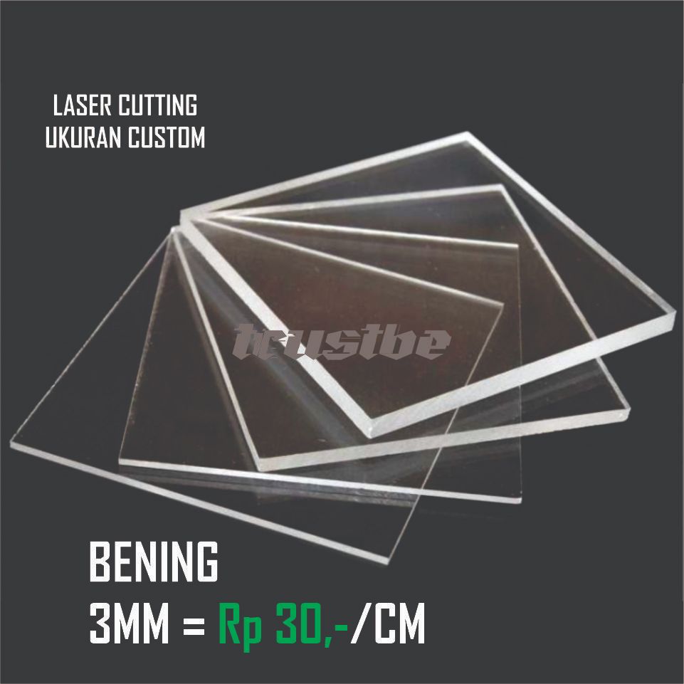 

Akrilik / Acrylic Bening 3mm Custom Ukuran Bebas ( Baca Deskripsi Produk )