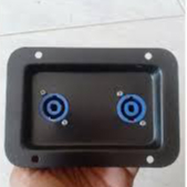 Panel besi + soket spikon (BIRu) biru