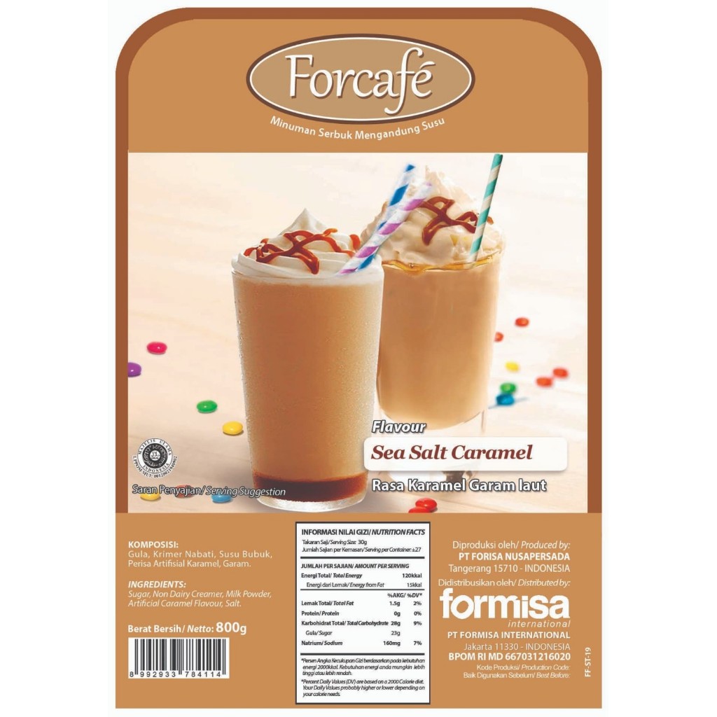 

Forcafe Drink Powder Sea salt caramel 800gram