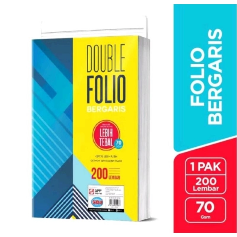 

folio bergaris sidu / folio garis isi 200 / folio garis sidu isi 200 / folio garis 1 pak / double folio garis sidu 200