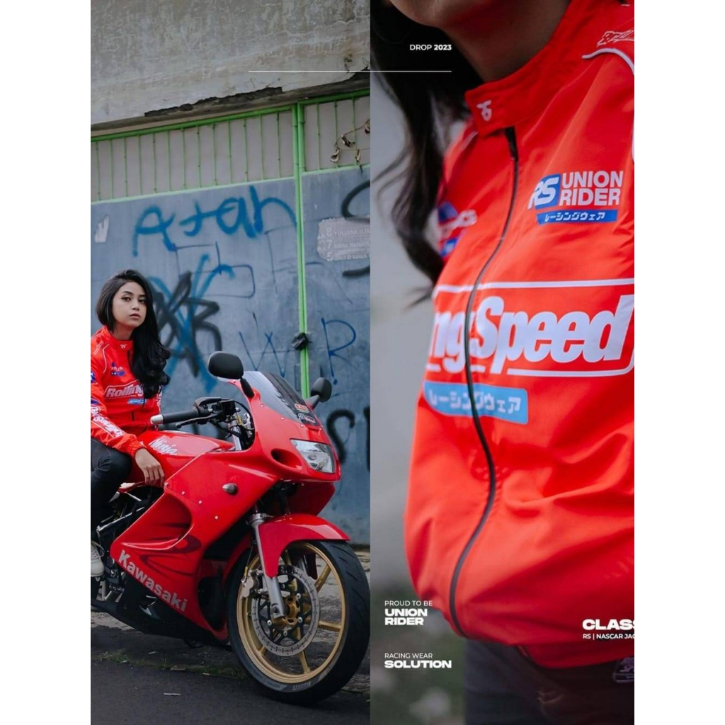 JAKET ROLLING SPEED/JAKET NASCAR ROLLING SPEED/JAKET MOTOR MERAH