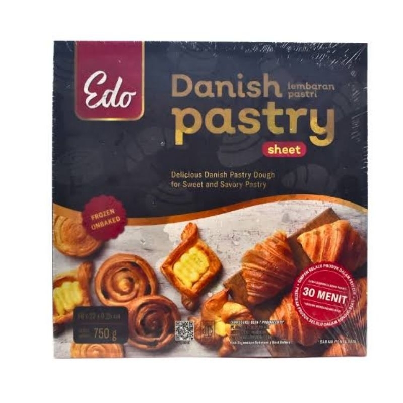 

EDO DANISH PASTRY SHEET 750GR | BAHAN CROISSANT