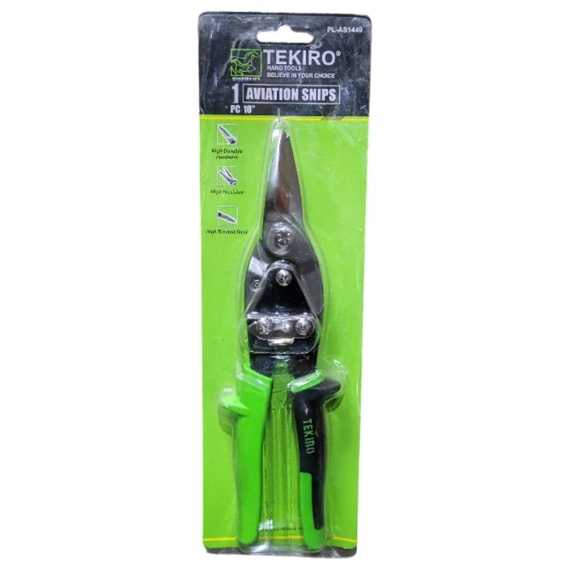 Gunting Seng Baja Ringan TEKIRO 10" / Gunting Taso Gunting Holo Lurus TEKIRO