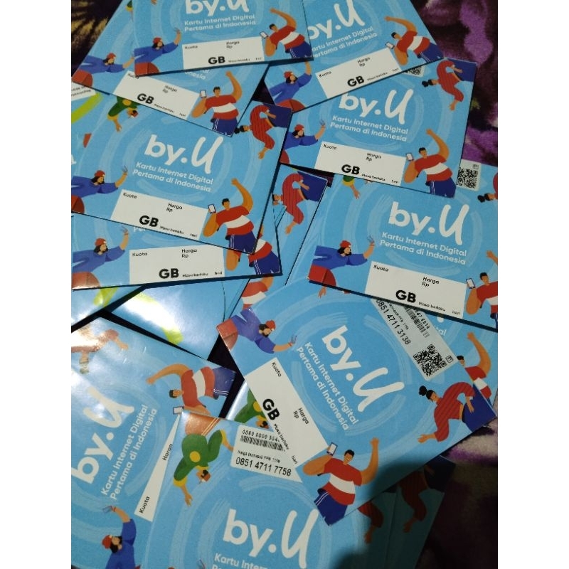 kartu byu 7gb sudah registrasi minimal order 5pcs