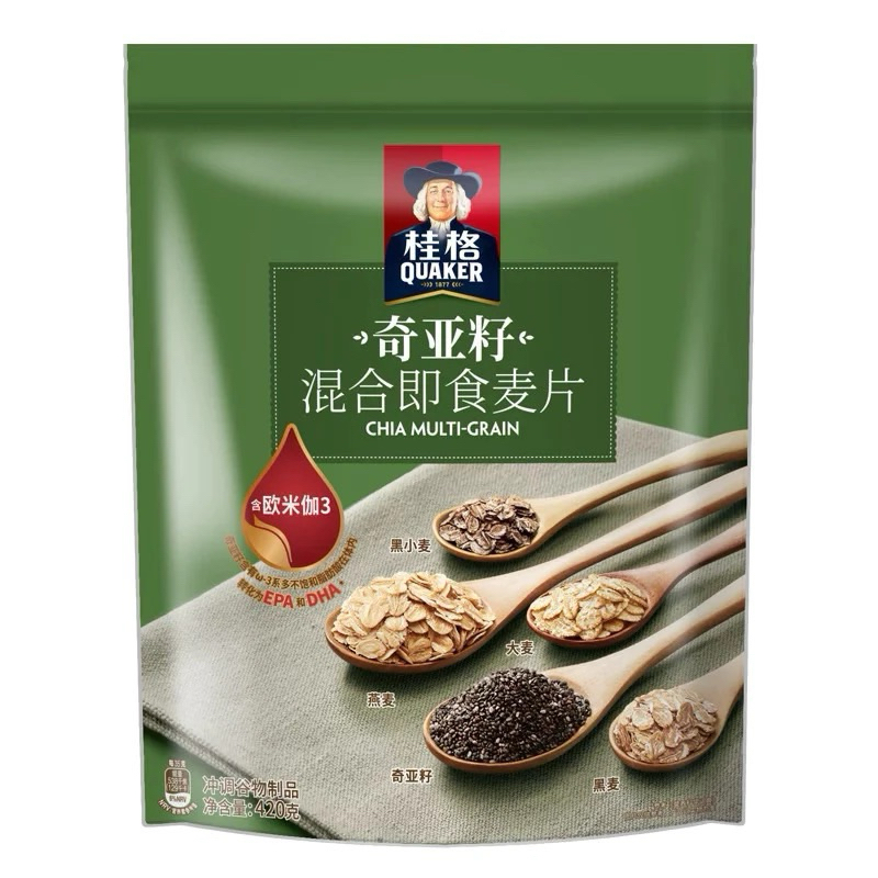 [PRE ORDER ]QUAKER Five Green Multigrain / Diet Sehat / Sarapan Sehat - Oat Meal