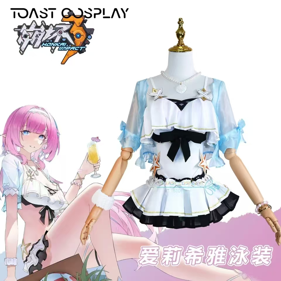 Elysia Cosplay Game Honkai Impact 3rd Elysia Swimsuit Cosplay Costume