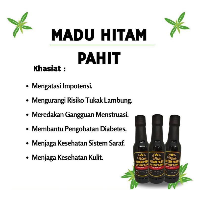 

Madu Hitam | Madu Pahit 350ml