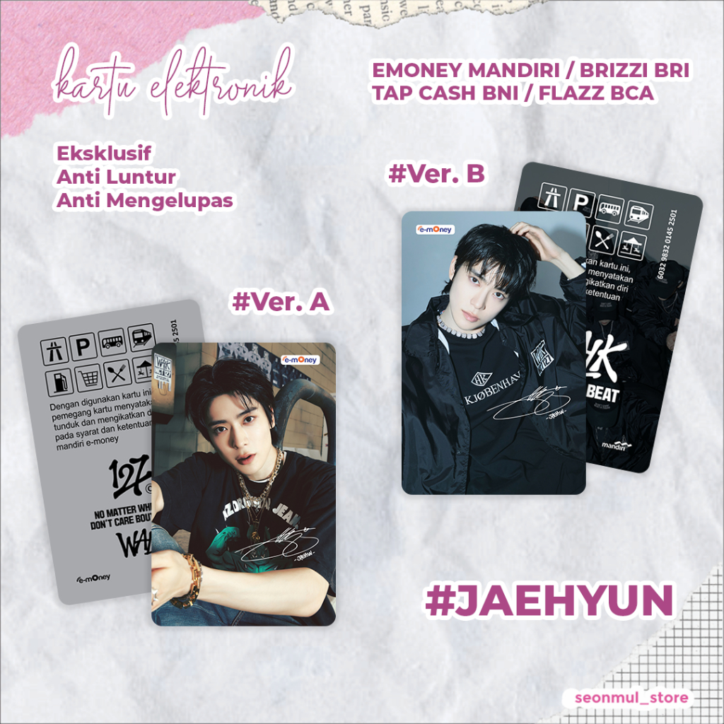 READY STOCK EMONEY JAEHYUN NCT 127 WALK / NCT127 WALK ALBUM / TAPCASH FLAZZ BRIZZI TAP CASH