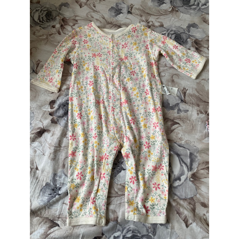 Pajamas UNIQLO Bayi Motif Bunga