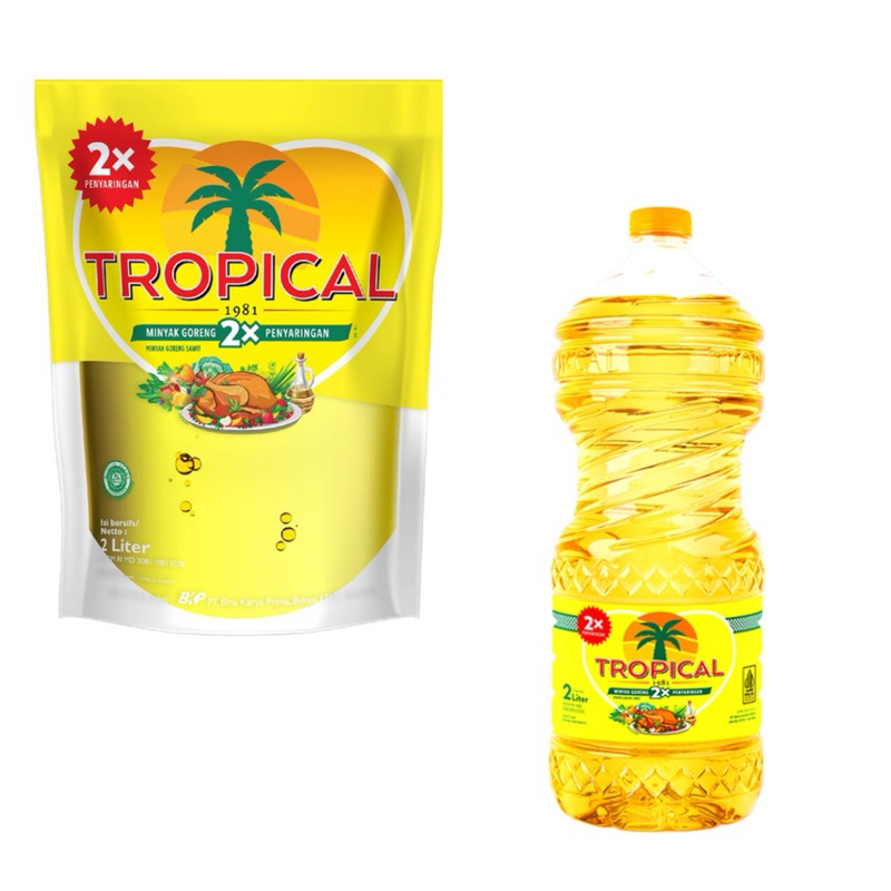 

Tropical minyak goreng ukuran 2 liter