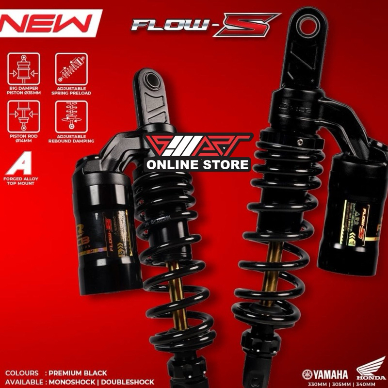 SHOCK RCB FLOW S (NEW) VARIO 125/150 , VARIO 160 , BEAT , MIO