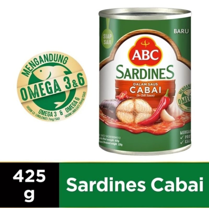 

Sarden ABC 425gr Sarden Cabai