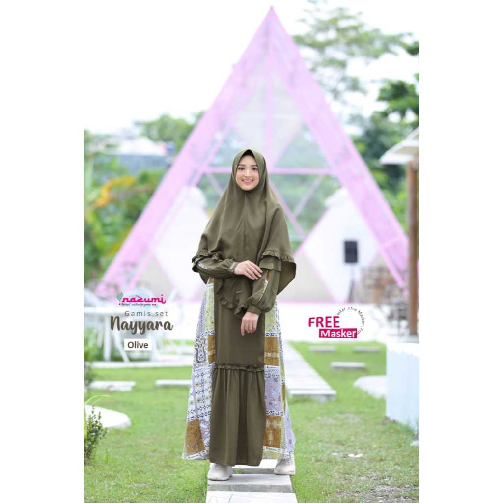 gamis  set khimar nazumi