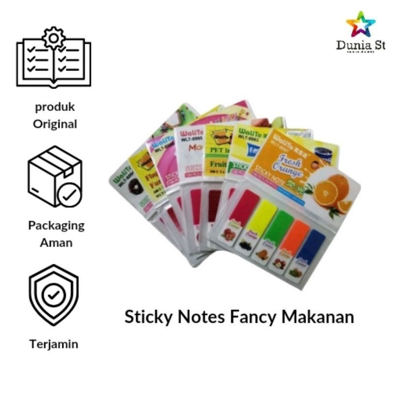 

sticky note fancy makanan