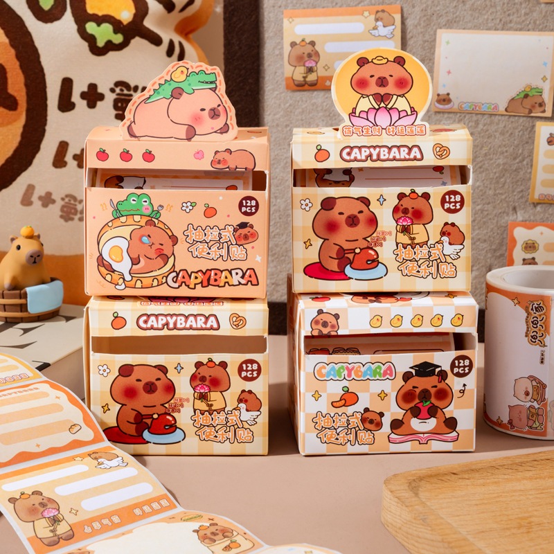

Creative pull-out sticky notes with cute cartoon mistakes, student use fully adhesive index label paper stickers