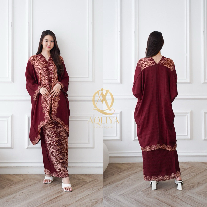 ARIMBI JUPRI Set Blouse dan Rok Lilit Batik Modern Viscose